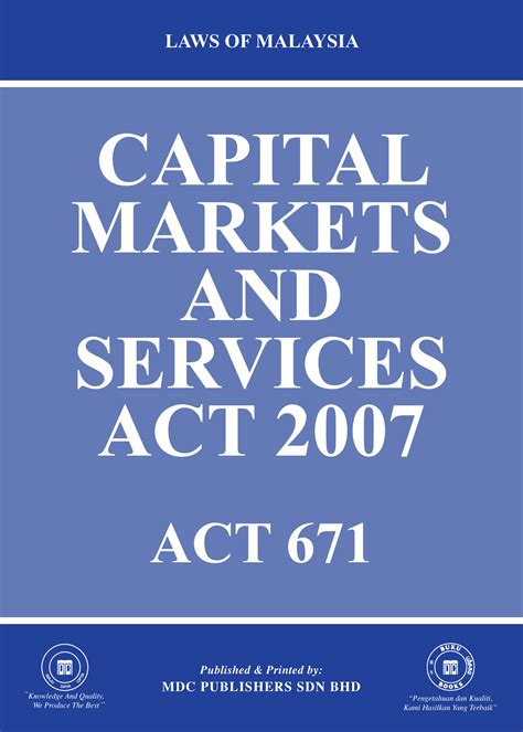 capital markets and services act malaysia